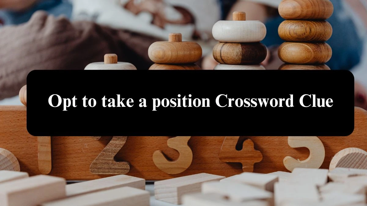 Opt to take a position Crossword Clue Puzzle Answer from August 07, 2024