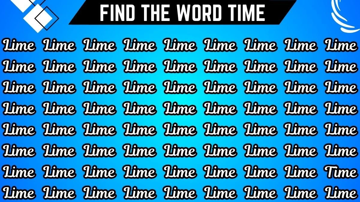 Optical Illusion Brain Test: Only the sharpest eyes can spot the Word Time in 7 Secs