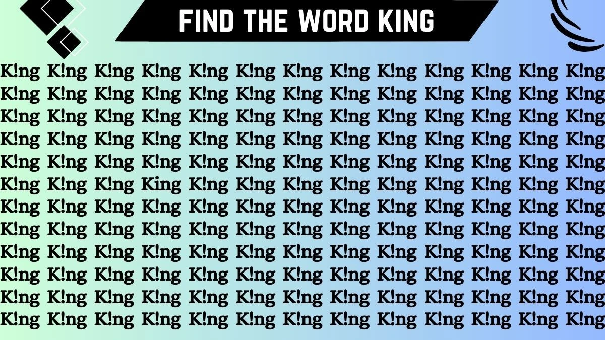 Optical Illusion Eye Test: Only eagle eyed people can spot the Word King in 7 Secs