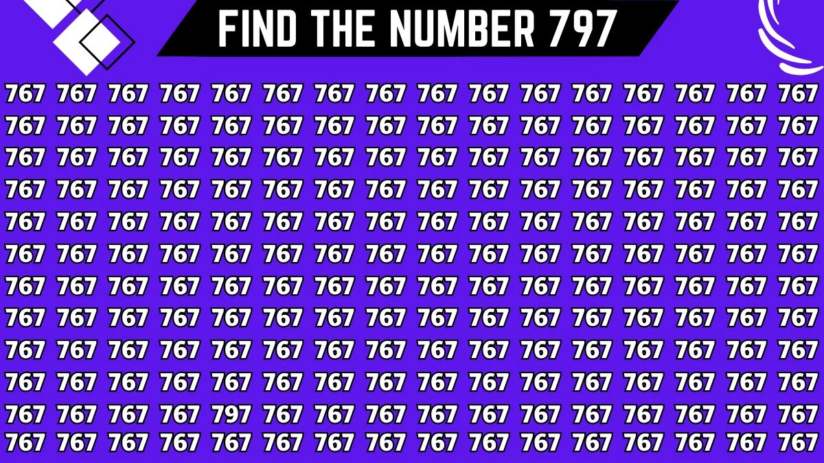 Optical Illusion: Only Eagle Eyes Can Spot the Number 797 in 9 Secs