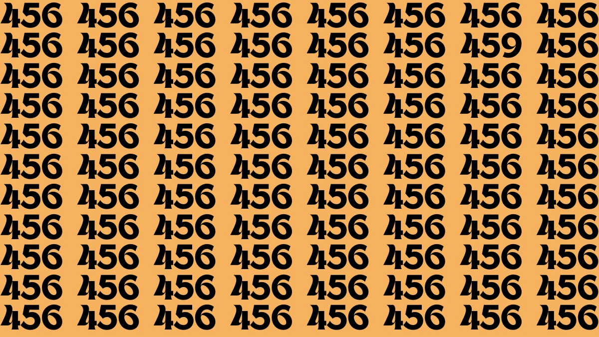 Optical Illusion: Only Sharp eyes Can Spot the Number 459 in 8 Secs