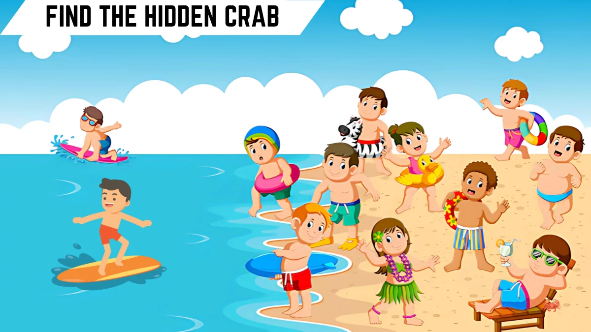 Optical Illusion: Test your visual intelligence by finding the hidden crab in 9 seconds!