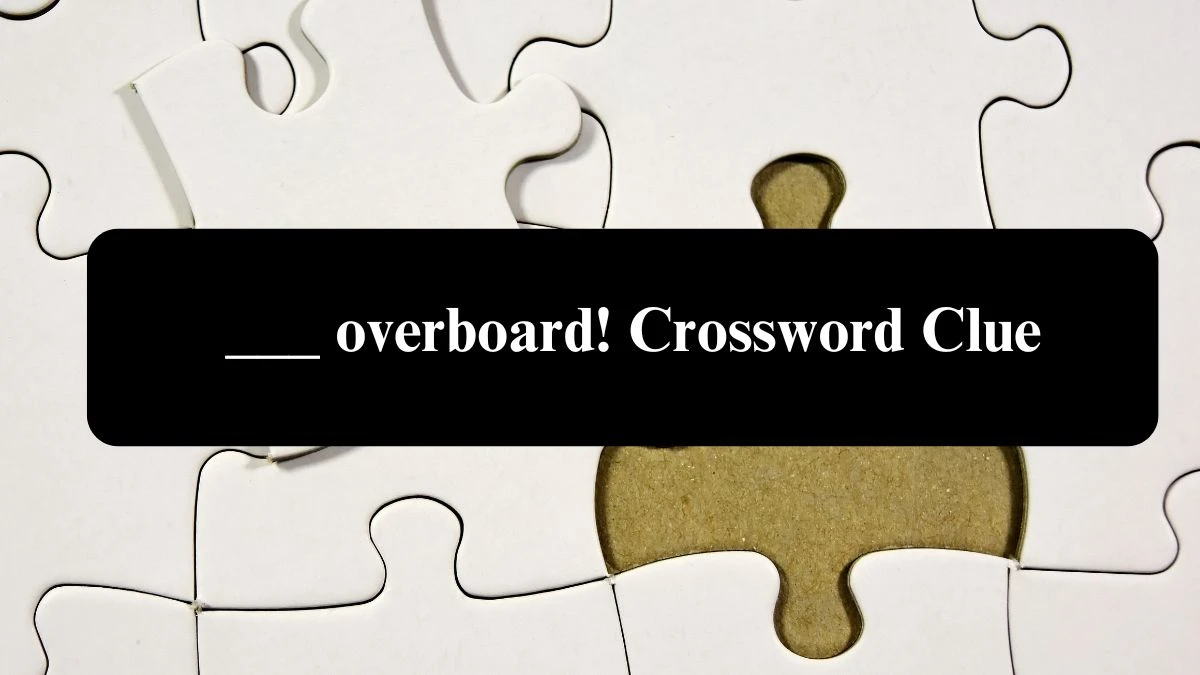 ___ overboard! Daily Commuter Crossword Clue Puzzle Answer from August 07, 2024