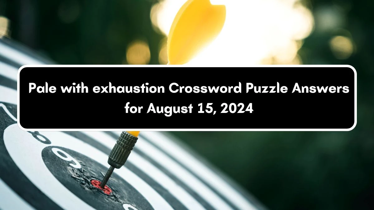 Daily Commuter Pale with exhaustion Crossword Clue 3 Letters Puzzle Answer from August 15, 2024