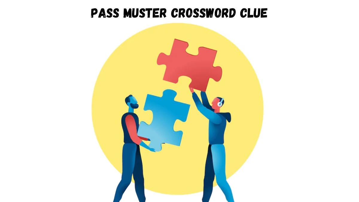 LA Times Pass muster Crossword Clue Puzzle Answer from August 02, 2024