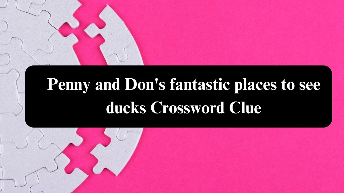 Penny and Don's fantastic places to see ducks Crossword Clue Puzzle Answer from August 02, 2024