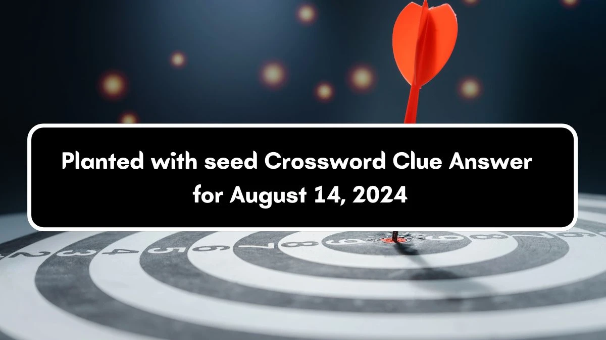 Planted with seed Puzzle Page Crossword Clue Puzzle Answer from August 14, 2024