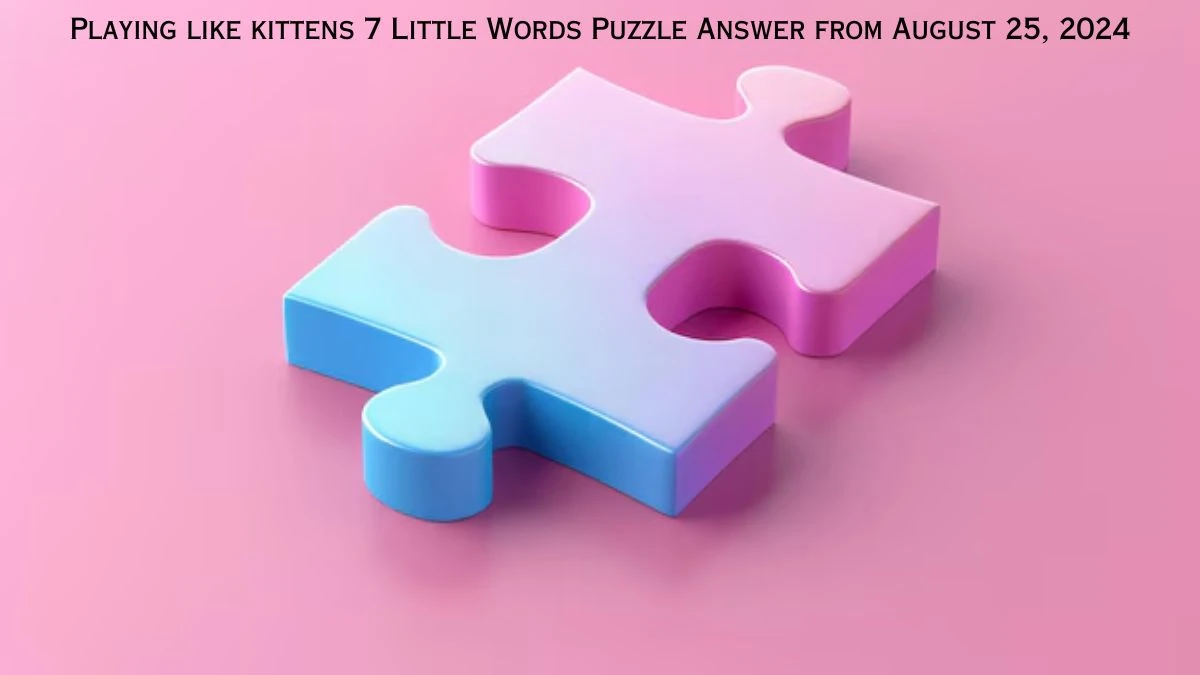 Playing like kittens 7 Little Words Puzzle Answer from August 25, 2024