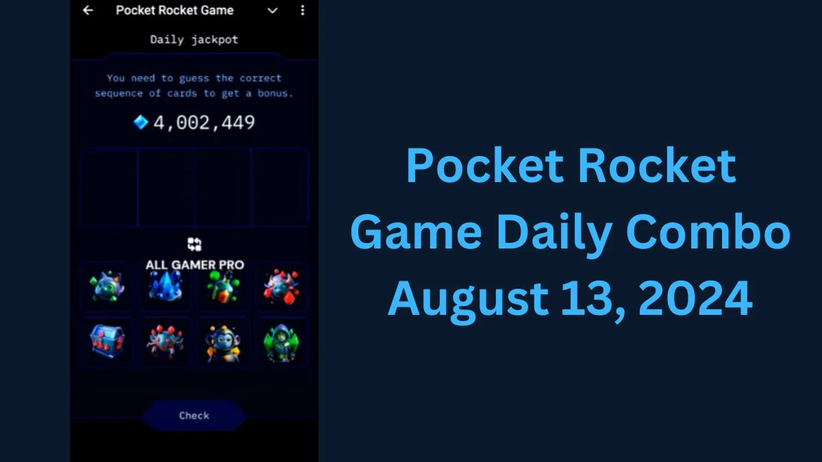 Pocket Rocket Game Daily Combo August 13, 2024