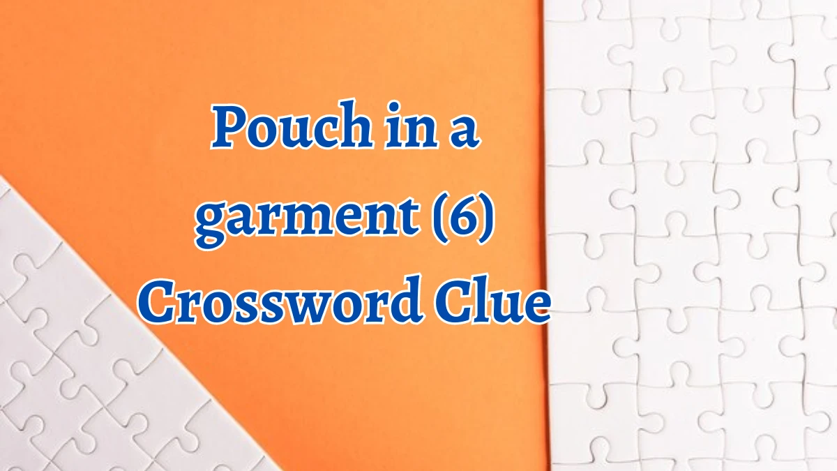 Pouch in a garment (6) 6 Letters Crossword Clue Puzzle Answer from August 10, 2024