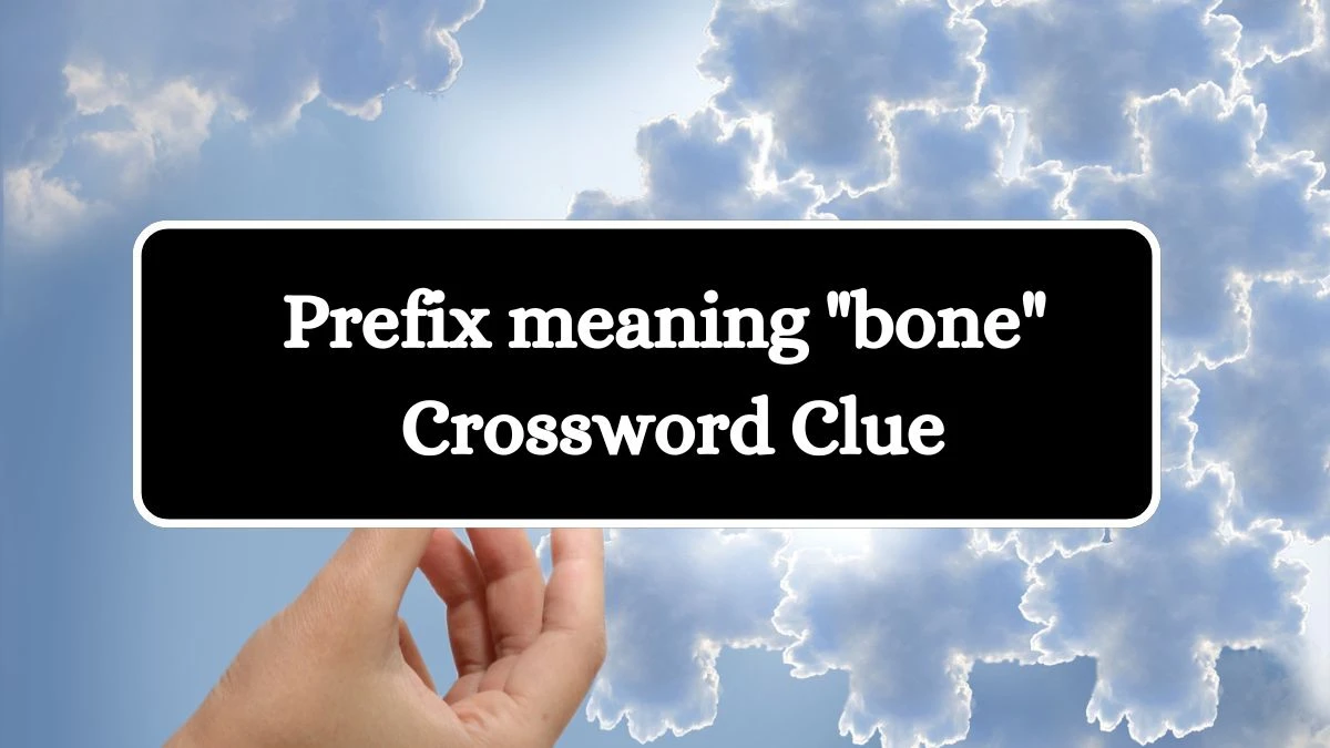 Prefix meaning bone Daily Themed Crossword Clue Puzzle Answer from August 07, 2024