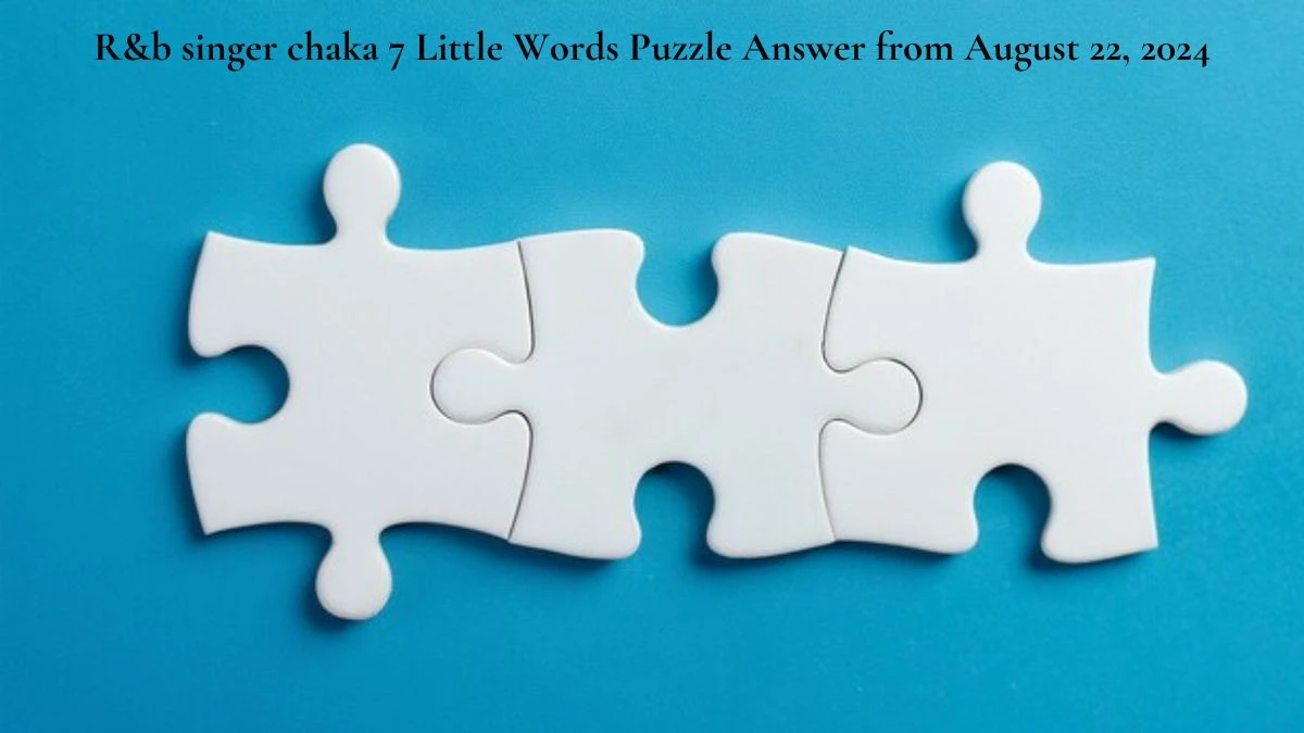 R&b singer chaka 7 Little Words Puzzle Answer from August 22, 2024