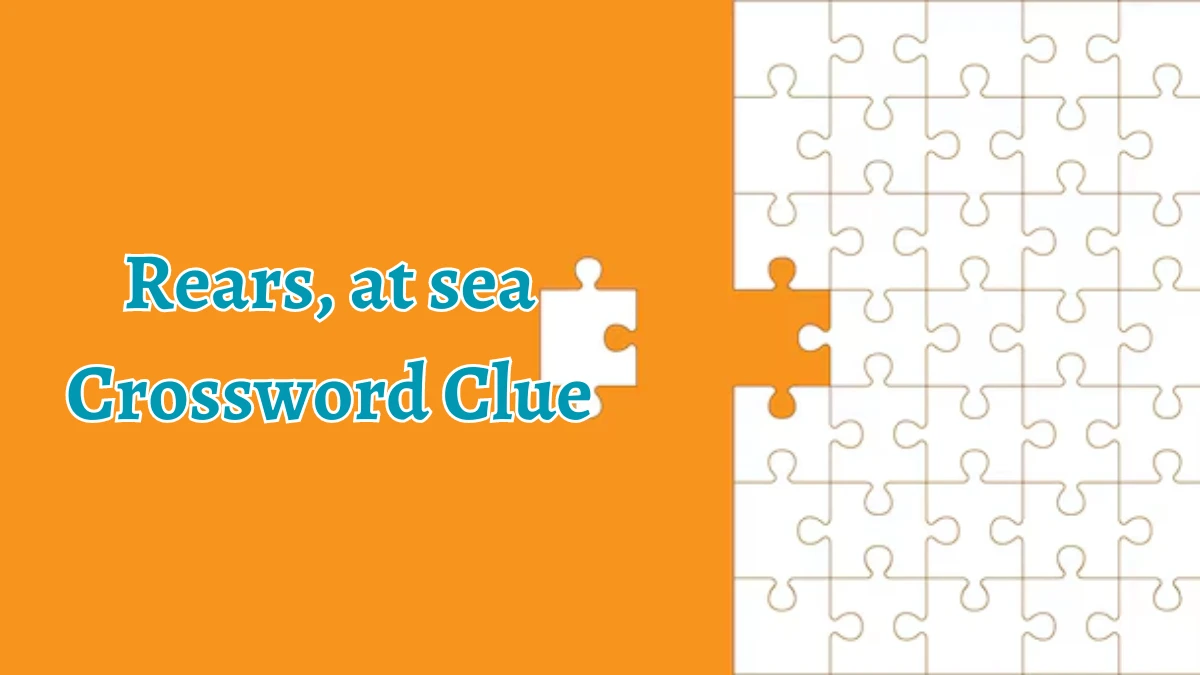 LA Times Rears, at sea Crossword Clue Answers with 6 Letters from August 13, 2024