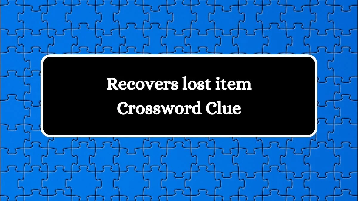 Recovers lost item Puzzle Page Crossword Clue Puzzle Answer from August 03, 2024