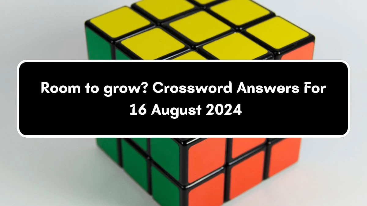 LA Times Room to grow? Crossword Clue Answers with 4 Letters from August 16, 2024