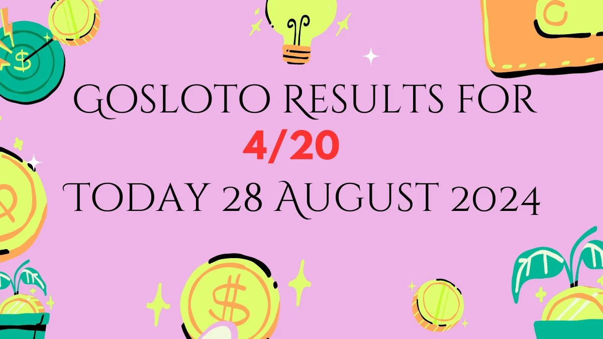 Russia Gosloto Results for 4/20 Today 29 August 2024