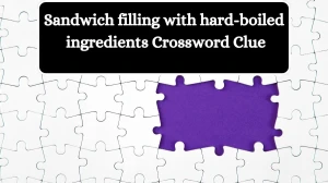 LA Times Sandwich filling with hard-boiled ingredients Crossword Puzzle Answer from August 06, 2024