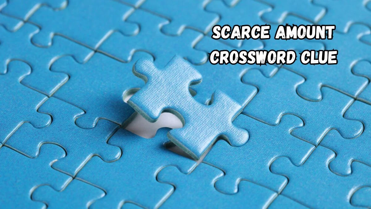 Scarce amount Crossword Clue Daily Themed 3 Letters Puzzle Answer from August 13, 2024