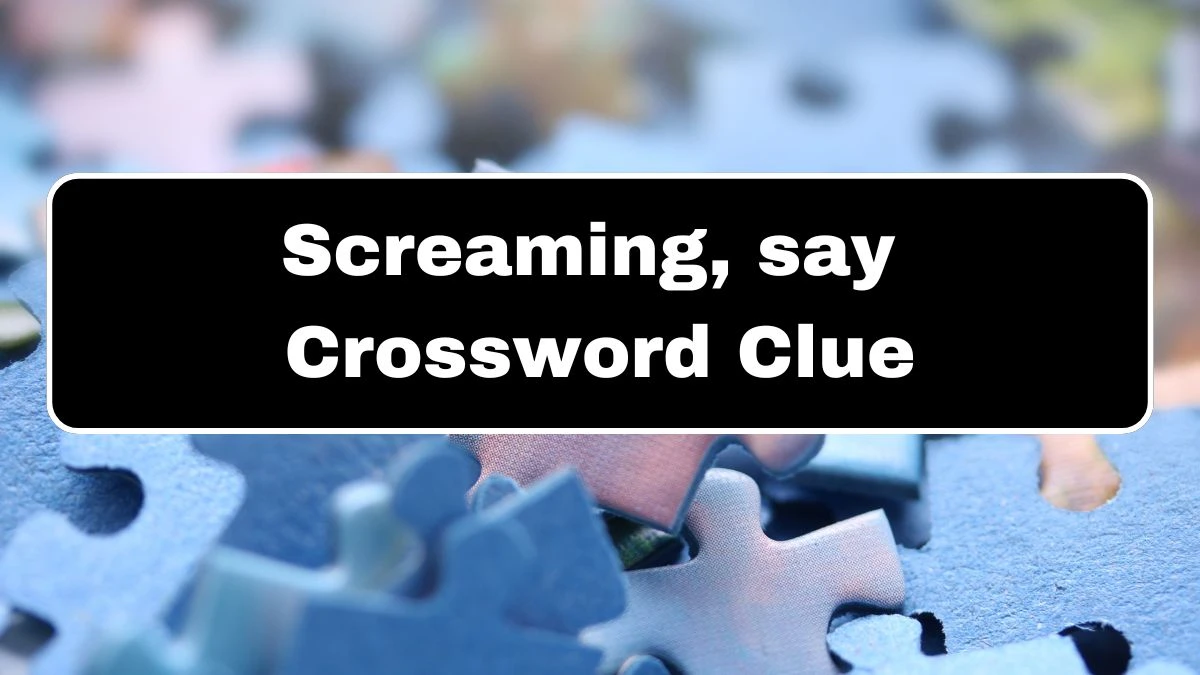 LA Times Screaming, say Crossword Clue Puzzle Answer from August 18, 2024