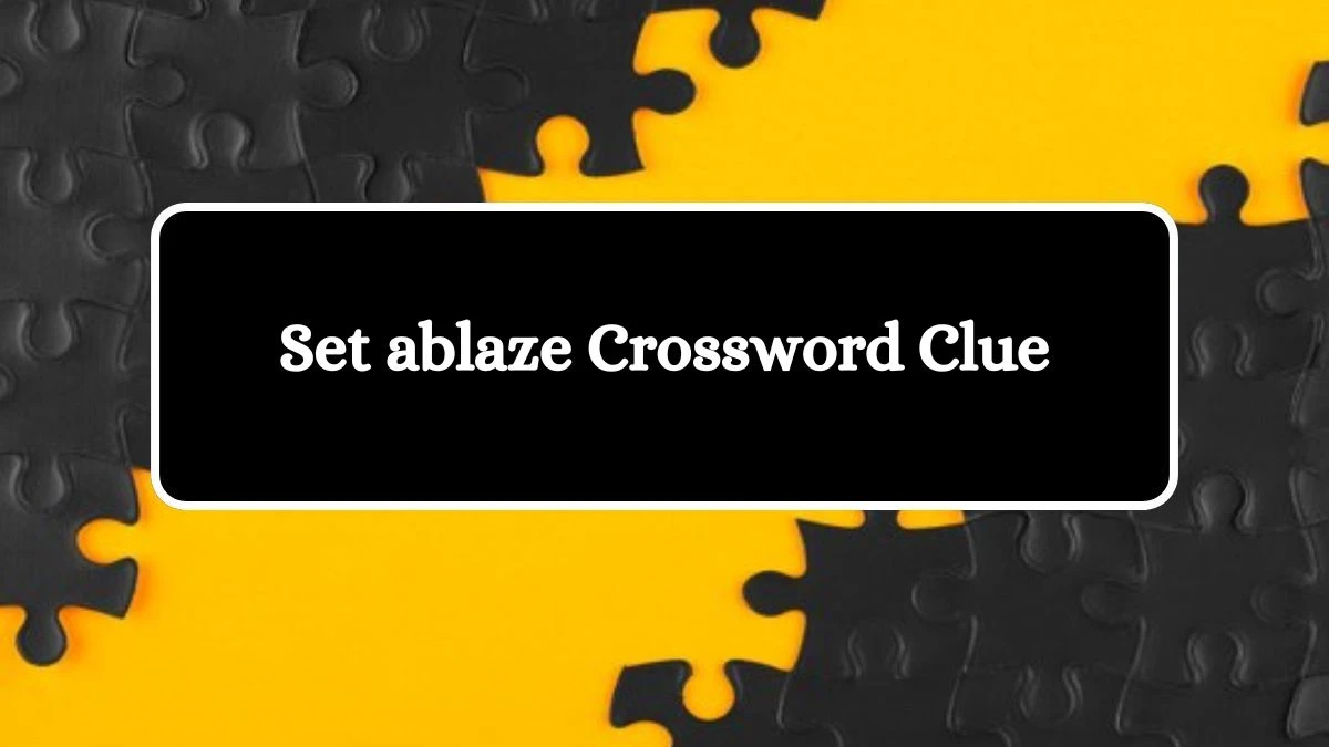 Set ablaze Daily Themed Crossword Clue Puzzle Answer from August 12, 2024