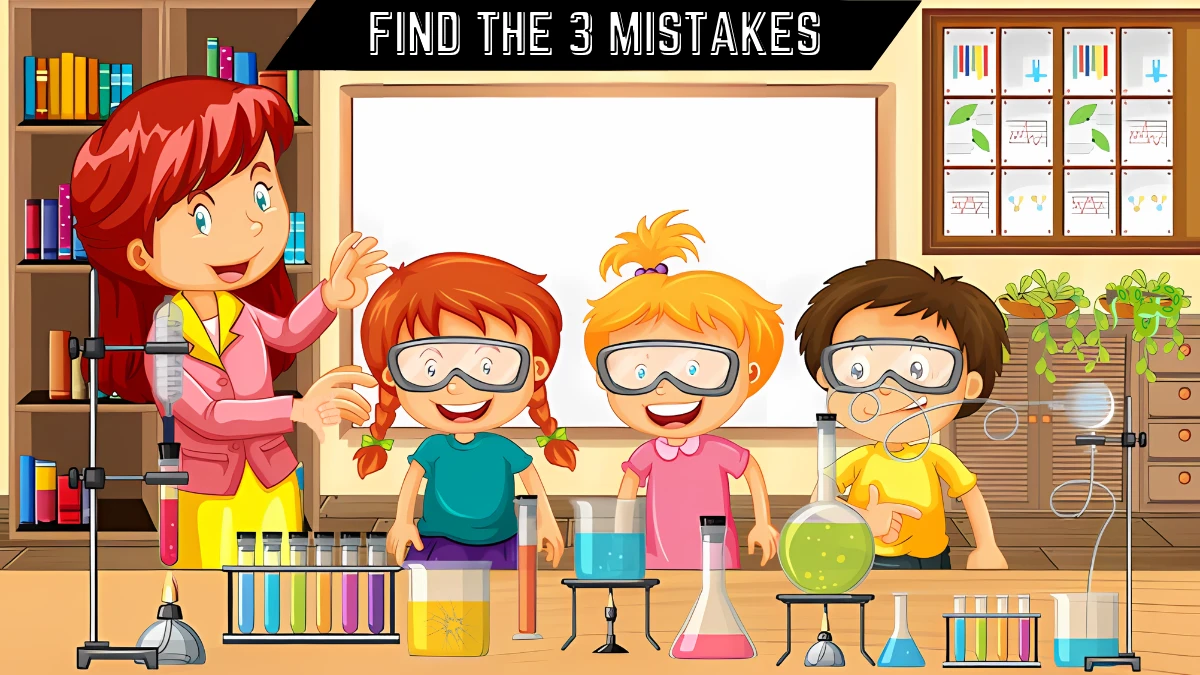 Sharpen Your Focus! Can you spot the mistake in this Science Laboratory image within 12 Secs?