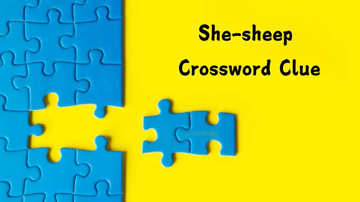 NYT She-sheep (4) Crossword Clue Puzzle Answer from August 05, 2024