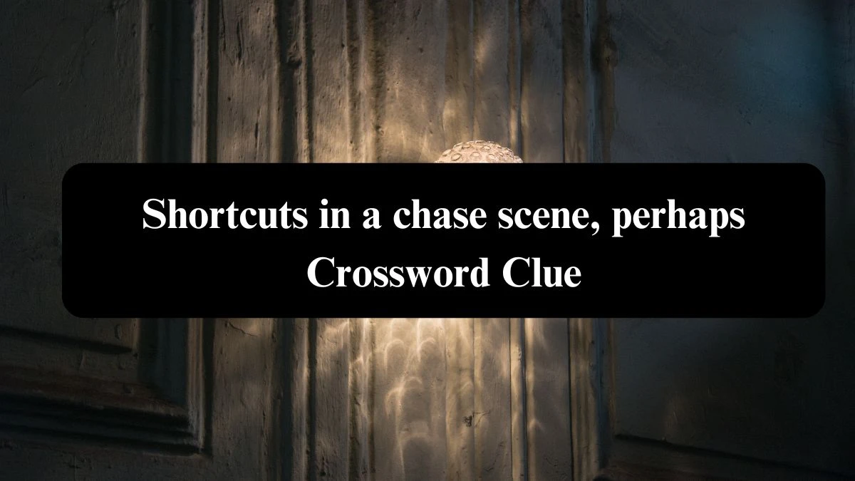 Shortcuts in a chase scene, perhaps NYT Crossword Clue Puzzle Answer from August 04, 2024