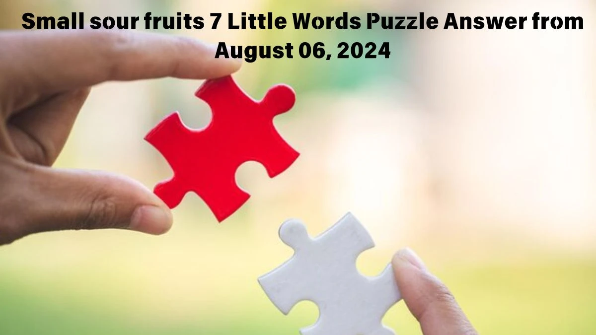 Small sour fruits 7 Little Words Puzzle Answer from August 06, 2024