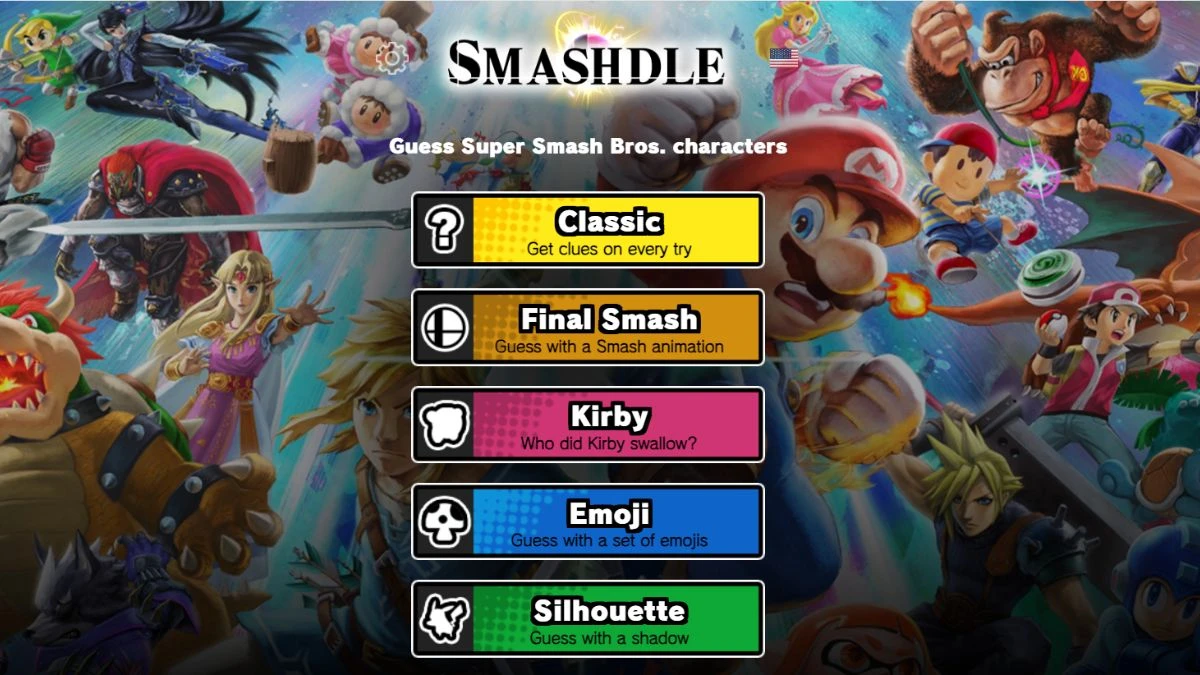 Smashdle Answers Today August 03, 2024: Classic, Final Smash, Kirby, Emoji, Silhouette