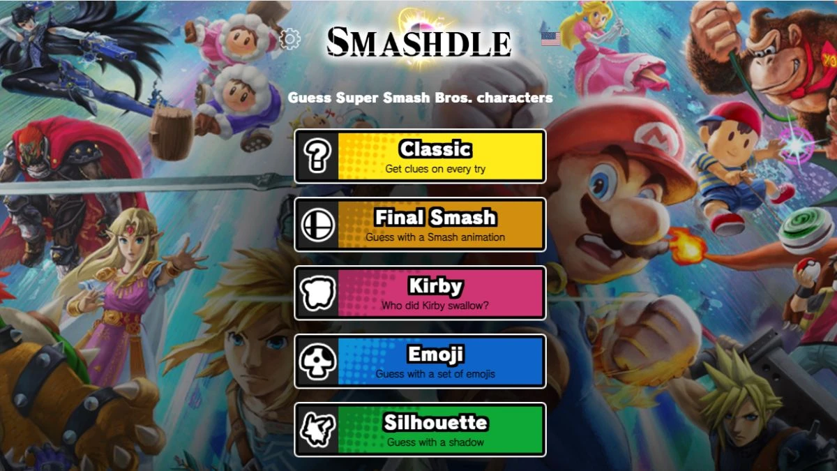 Smashdle Answers Today August 06, 2024: Classic, Final Smash, Kirby, Emoji, Silhouette