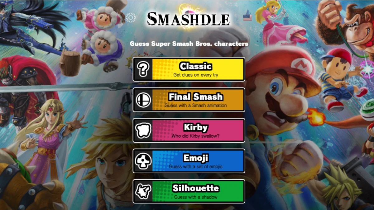 Smashdle Answers Today August 07, 2024: Classic, Final Smash, Kirby, Emoji, Silhouette