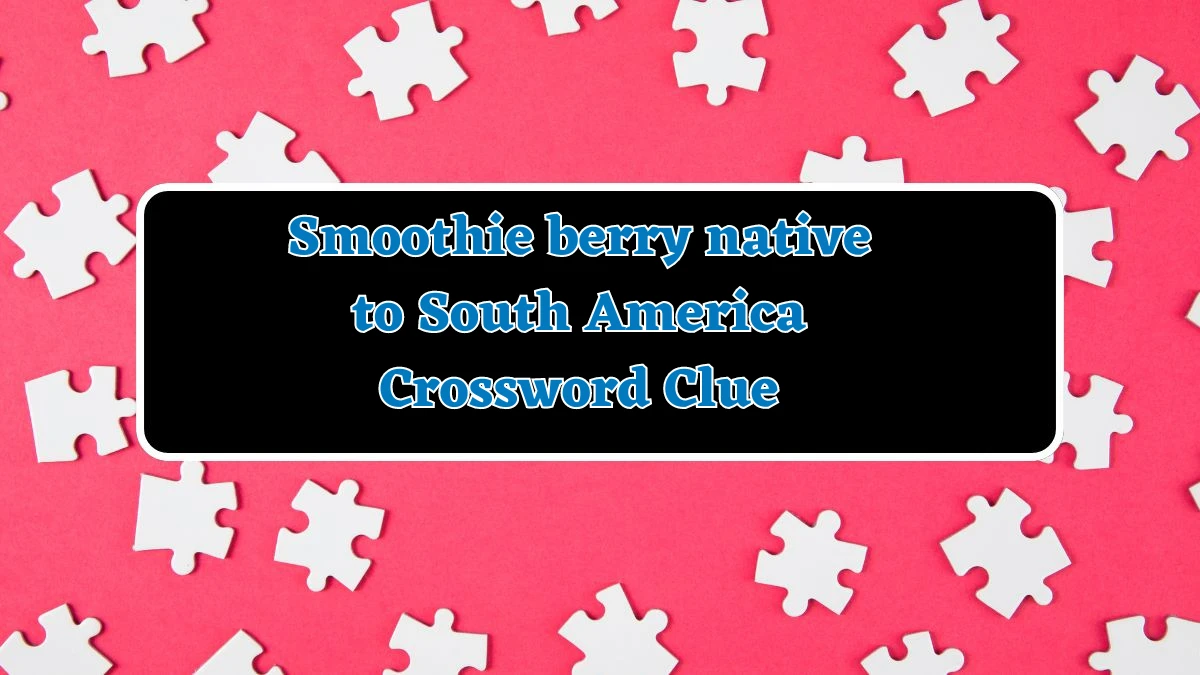 Smoothie berry native to South America Daily Themed Crossword Clue Puzzle Answer from August 06, 2024