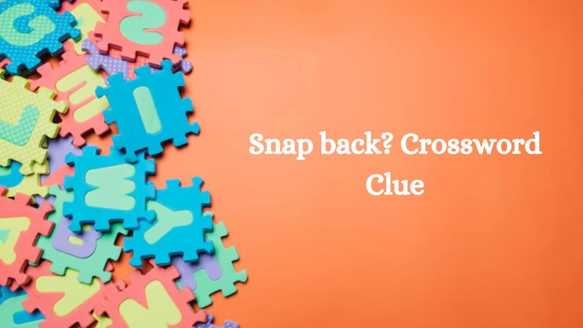 NYT Snap back? Crossword Clue Puzzle Answer from August 28, 2024