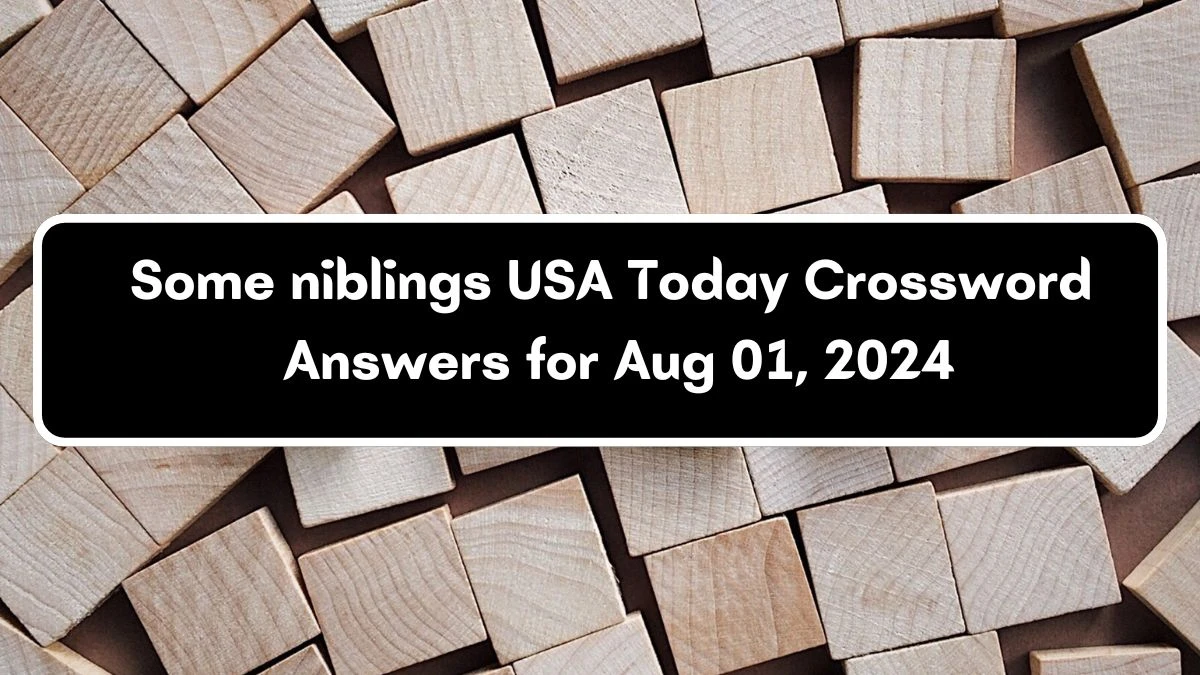 USA Today Some niblings Crossword Clue Puzzle Answer from August 01, 2024