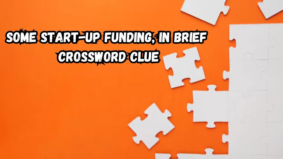 NYT Some start-up funding, in brief Crossword Clue Puzzle Answer from August 31, 2024