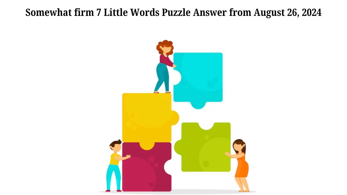 Somewhat firm 7 Little Words Puzzle Answer from August 26, 2024