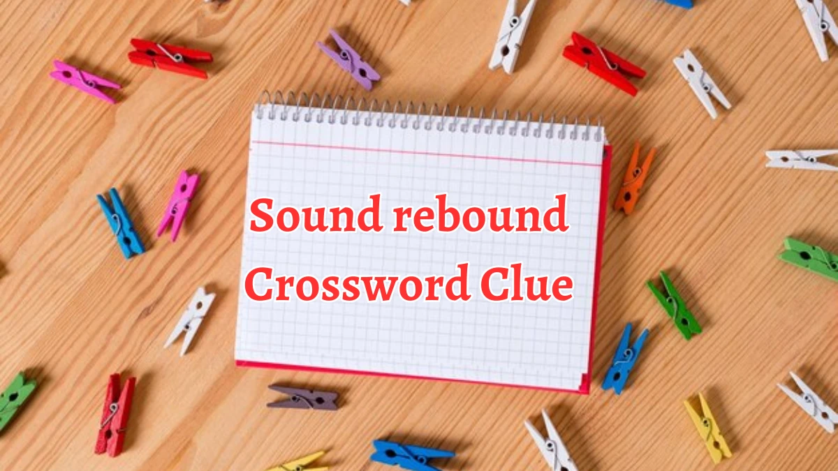 LA Times Sound rebound Crossword Clue Answers with 4 Letters from August 15, 2024