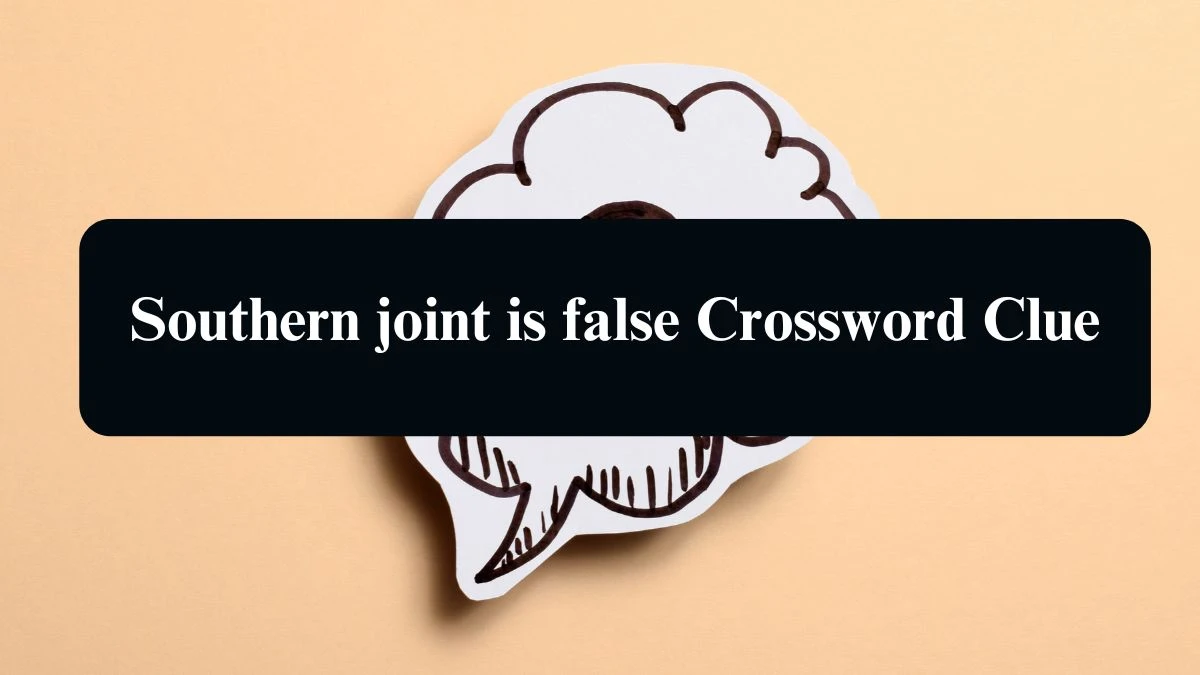 Southern joint is false Crossword Clue Puzzle Answer from August 25, 2024