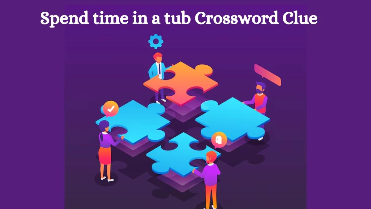 USA Today Spend time in a tub Crossword Clue Puzzle Answer from August 08, 2024