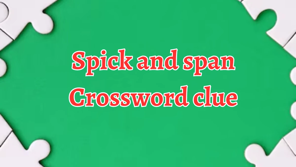 Spick and span Daily Themed Crossword Clue Puzzle Answer from August 20, 2024