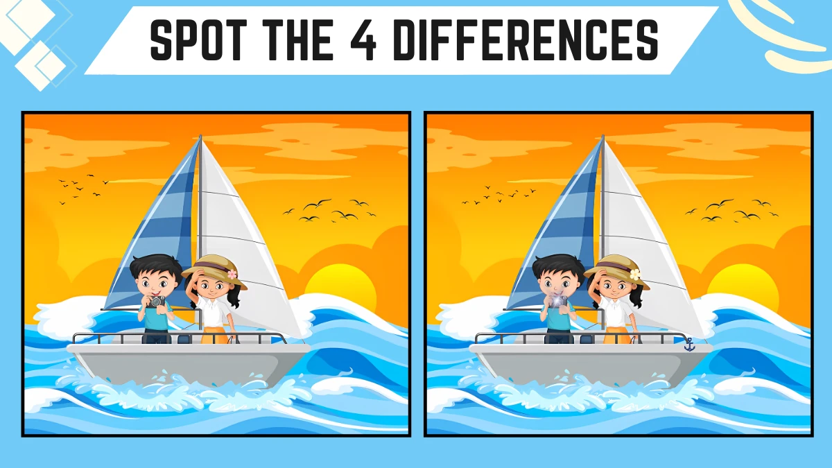 Spot the 4 Differences: Only People with 10/10 Vision Can Spot the 4 Differences in this 14 Secs