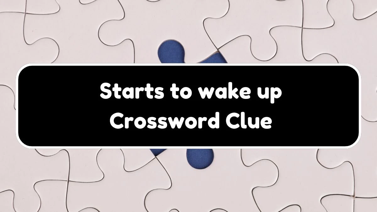 Starts to wake up Universal Crossword Clue Puzzle Answer from August 03, 2024