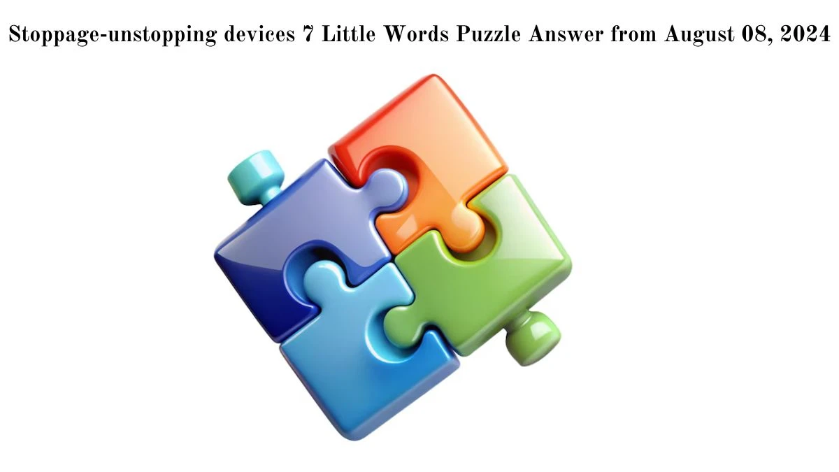 Stoppage-unstopping devices 7 Little Words Puzzle Answer from August 08, 2024