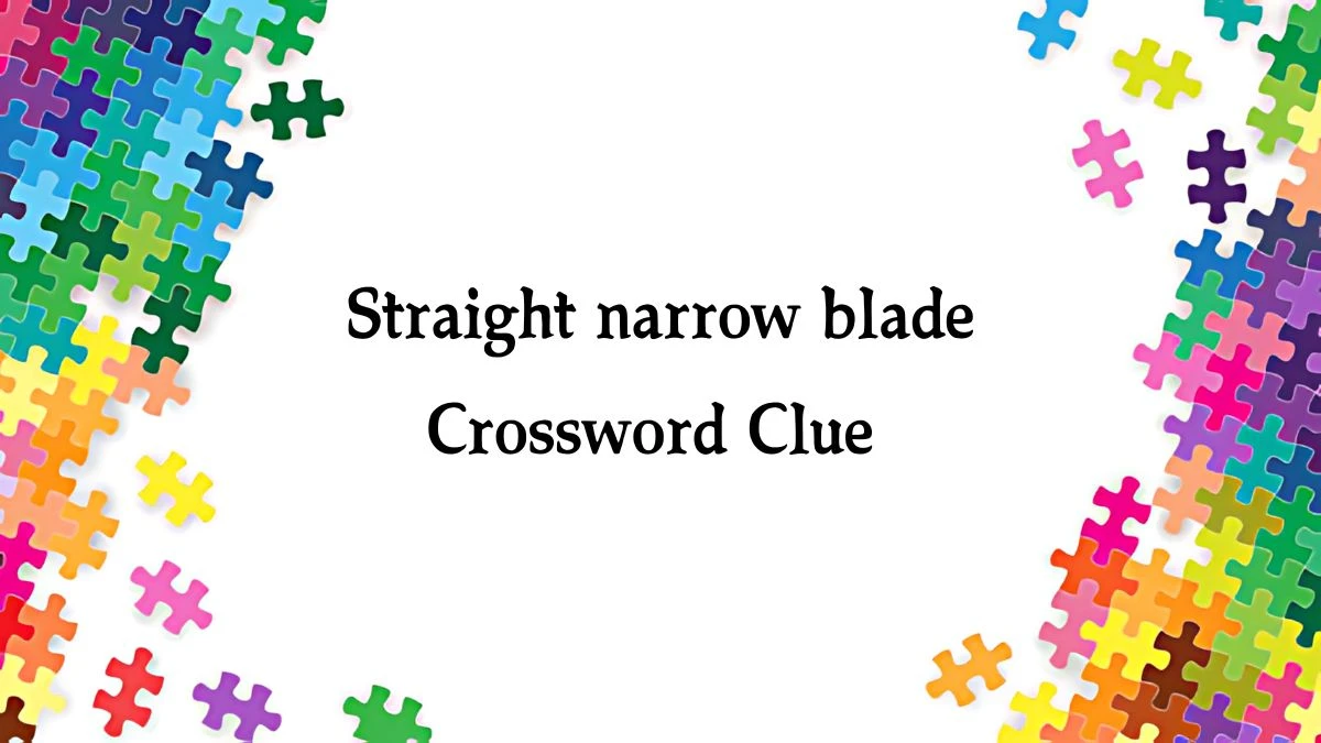 Straight narrow blade Puzzle Page Crossword Clue Puzzle Answer from August 21, 2024