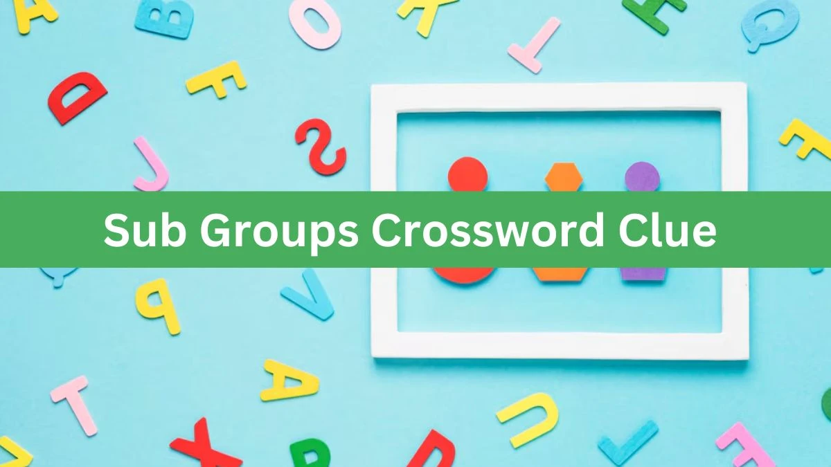 Sub Groups NYT Crossword Clue Puzzle Answer on August 09, 2024