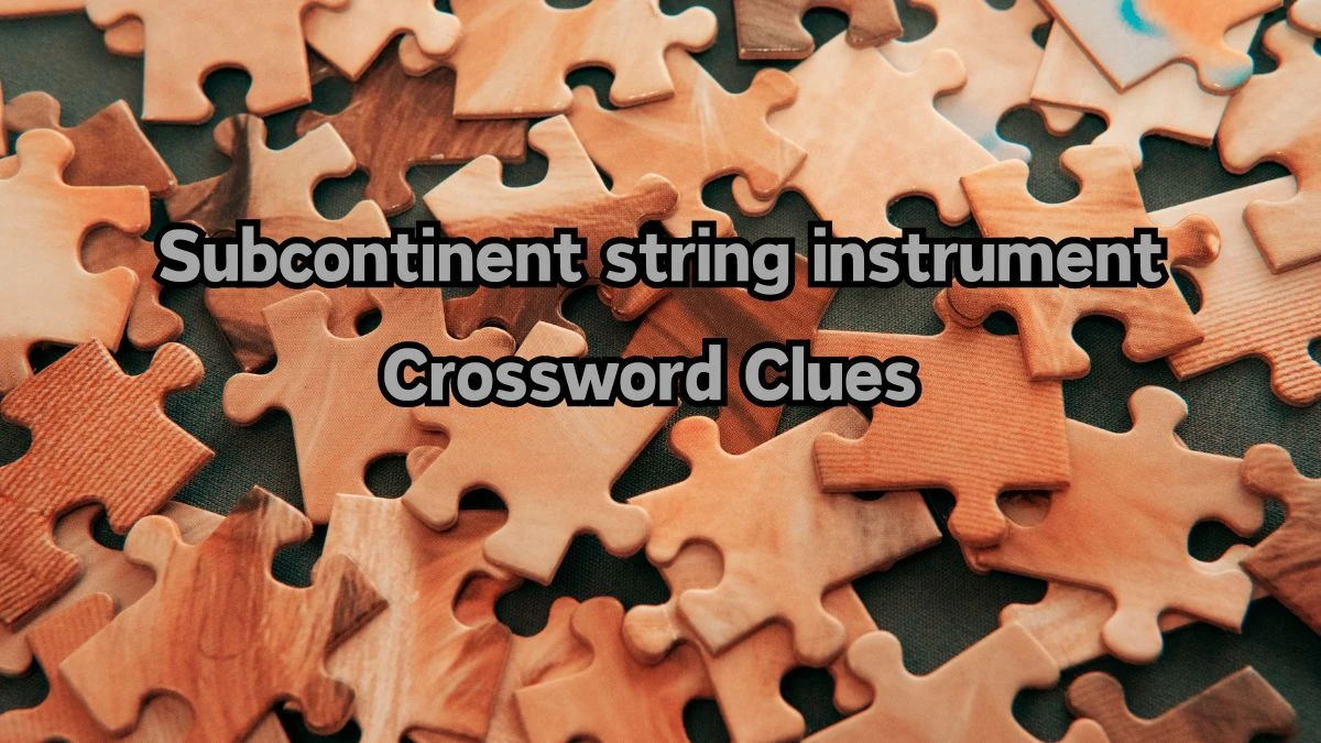 Subcontinent string instrument Crossword Clue Answers on August 12, 2024