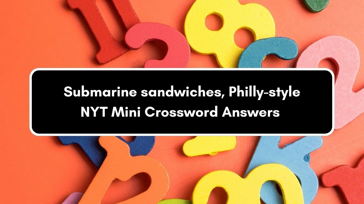 Submarine sandwiches, Philly-style NYT Crossword Clue