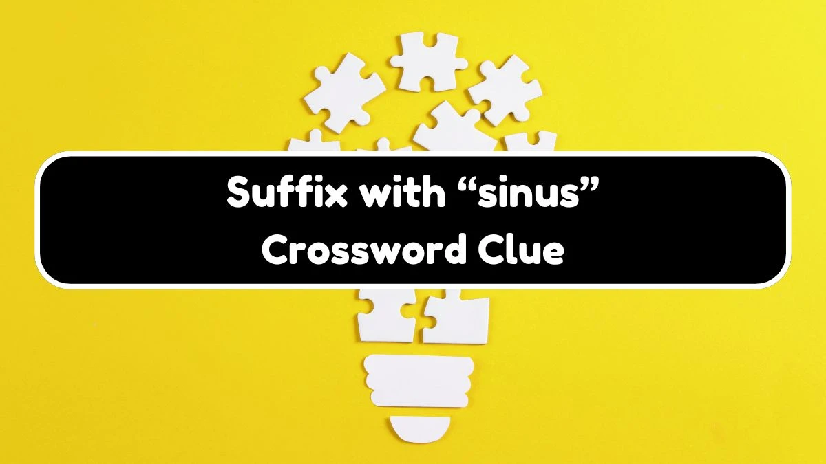 Universal Suffix with “sinus” Crossword Clue Puzzle Answer from August 03, 2024