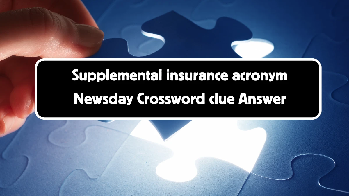 Newsday Supplemental insurance acronym Crossword Clue Puzzle Answer from August 11, 2024