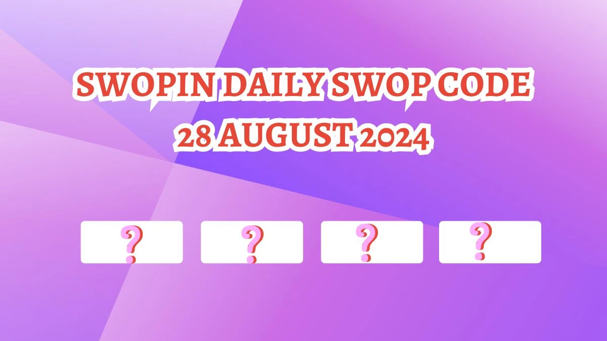 Swopin Daily Swop Code 29 August 2024